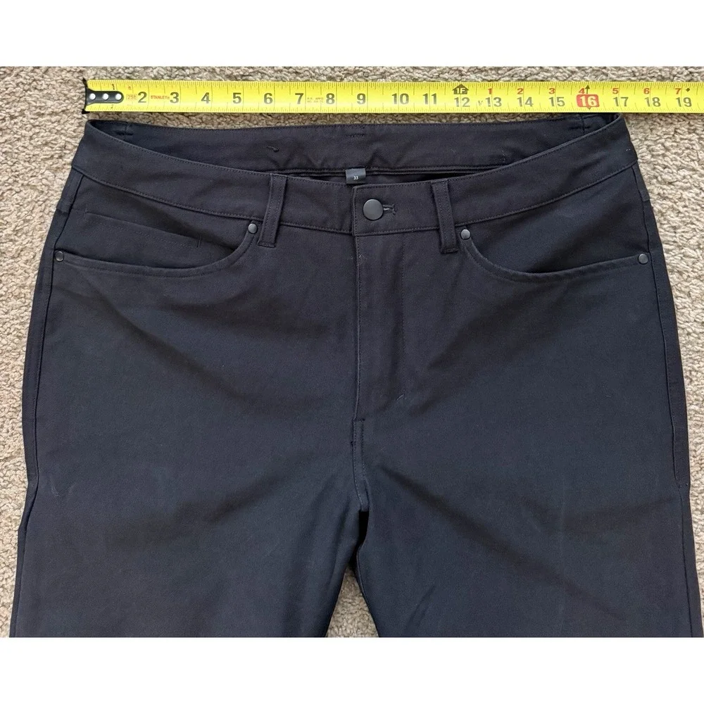 Lululemon ABC Slim Fit Pants Mens 33x32 Utilitech Stretch 5 Pocket Black